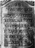 Abraham Jacob Joel gravsten (detalje)