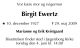 Birgit Ewertz